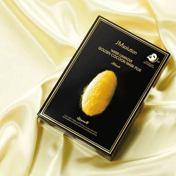 Набор масок с протеинами кокона золотого шелкопряда JMsolution Water Luminous Golden Cocoon Mask 45мл*10шт