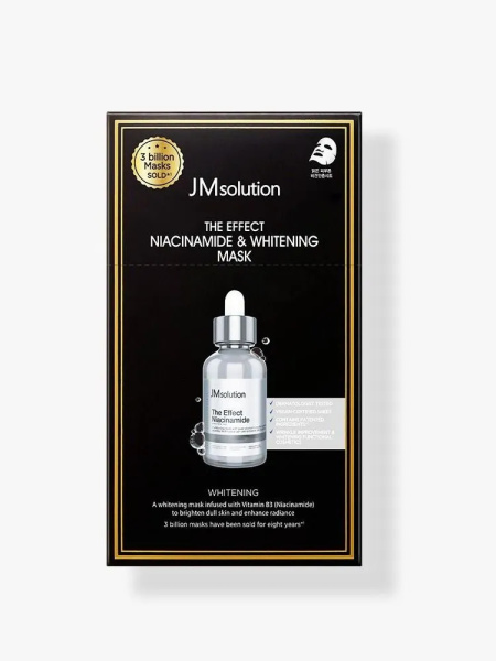 JMsolution Тканевая маска для сияния кожи с ниацинамидом JMsolution The Effect Niacinamide & Whitening Mask 24 мл, 10 шт