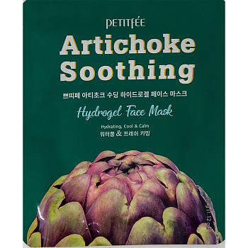 Успокаивающая гидрогелевая маска с артишоком Petitfee Artichoke Soothing Hydrogel Face