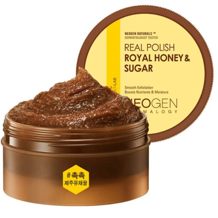 Питательный сахарный скраб с мёдом Neogen Dermalogy Real Polish Honey&Sugar 100гр